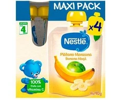 "Nestlé" bananų ir obuolių tyrelės 4x90g