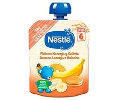 Nestle Naturnes Bananai - apelsinai - sausainiai 6m 90g