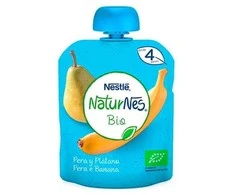 Nestlé Naturnes Bio Pear Banana 90g tyrelė