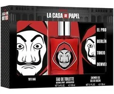 Netflix La Casa De Papel Eau De Toilette Purškiklis, 100 ml Set 3 Pieces