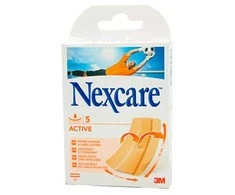 "Nexcare Active Strips" 5 juostelės 10x6cm