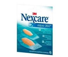 "Nexcare Aqua 360 Assorted" 6 vnt pleistrų
