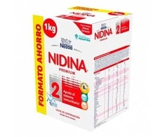 Nidina 2 Premium Continuation 1000g kūdikių pienas, skirtas papildyti arba pakeisti motinos pieną