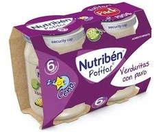 Nutriben Daržovės su kalakutiena 2x 190g