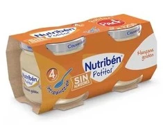 Nutriben Golden Apple Potito tyrelė su obuoliais 2 x 120g