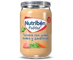 Nutribén Jautiena su šparaginėmis pupelėmis ir morkomis 235g