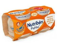 Nutriben Nutriben Obuolių, apelsinų, bananų ir sausainių tyrelė 2x 120g