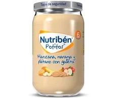 Nutribén Obuolių, apelsinų, bananų, bananų ir sausainių Potito 235g
