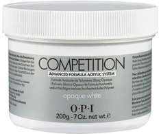 „Opi Competition“ akriliniai nagų milteliai, nepermatomi, balti, 200 g