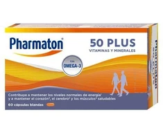 Pharmaton® Maisto papildas 50 Plus 60 kapsulių