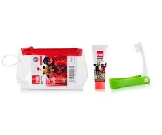 "Phb Junior" kelioninis dantų šepetėlis + dantų pasta su geliu 15ml