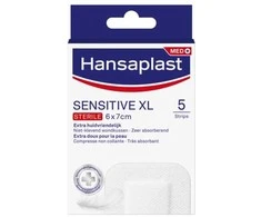 Pleistrai "Hansaplast Sensitive XL" 6x7 5U