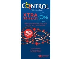 Prezervatyvai Control Xtra Sensation 12 vienetų
