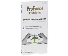 Profaes4 Probiotic For Travelers probiotikai keliaujantiems 14 kapsulės Of 633mg