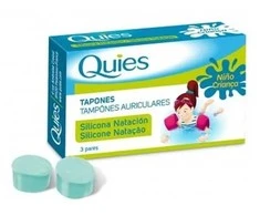 Quies Childrens Silicone Swimming Plugs 6 Units