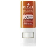 "Rilastil Sun System" skaidrus lipdukas jautrioms sritims Spf50+ 8,5ml
