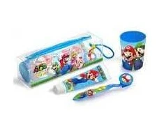 rinkinys Cartoon Toiletry Bag Super Mario Oral Dantų pasta Toothbrush Cup