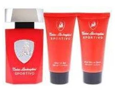 Rinkinys Tonino Lamborghini Sportivo Tualetinis vanduo 125ml Purškiamasis gelis 100ml Balzamas po skutimosi 100ml