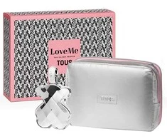 Rinkinys Tous Love The Sidabrinis EDP 90ml Tualeto reikmenų maišelis