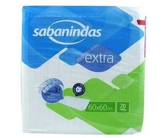 Sabanindas Extra Protect paklotai 60x60cm 20 vienetų