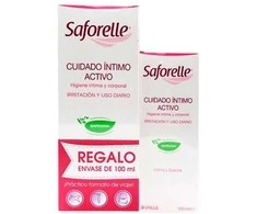 "Saforelle" intymios priežiūros priemonės 250ml + 100ml nemokamai