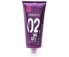 Salerm Cosmetics Wet Gel + Vidutinės fiksacijos Wet Look stiliaus gelis 200 ml