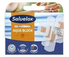 "Salvelox Aquablock" įvairaus dydžio pleistrai 18 vnt
