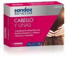Sandoz Plaukam ir nagam 30 kapsulių