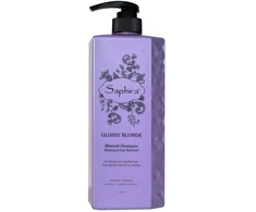 Šampūnas šviesiems plaukams Saphira Glossy Skirtas šviesiems plaukams Šampūnas SAFGBS4, 1000 ml