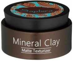 Saphira Mineral Clay formavimo kremas plaukams su Negyvosios jūros mineralais, 90 ml