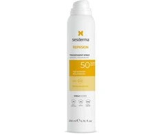 Sesderma Repaskin Transparent Aerosol Spf50 purškiama apsauga nuo saulės kūnui 200ml