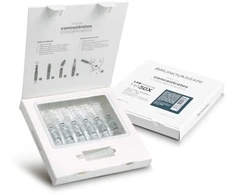 Set Bruno Vassari HA50X Hyaluronic Acid Hydra-maitininantis Ampoules Treatment Serum For Face For Women, 6 vnt., 2 ml