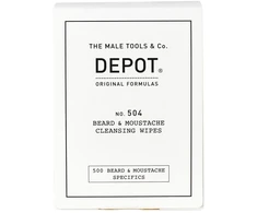Set Depot 500 Beard &amp; Mustache Specifics No. 504 Beard &amp; Moustache Cleansing Wipes, 12 vnt.