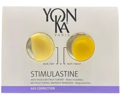 Dvigubas rinkinys, YonKa, amžiaus korekcija, raukšlių mažinimas, kreminis, veidui, 2 vnt., 1,5 ml *Mėginys