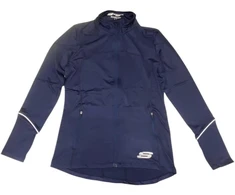 Skechers, Leia Mari, Sports Women Synthetic Jacket, Navy, Size 10