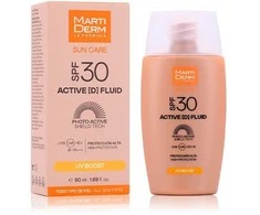 Skystos tekstūros veido fotoprotektorius Martiderm Sun Care Active Fluid Spf30 50ml