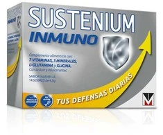 Sustenium Immuno maisto papildas apelsinų skonio 14 paketėlių