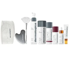 The Expertise Kit Set Dermalogica: Daily Microfoliant Exfoliating Exfoliating Powder, 74 g + Biolumin-C Illuminating Eye Serum, 15 ml + Biolumin-C Vitamin C Brightening Serum For Face, 30 ml + Dynamic Skin Retinol Anti-Wrinkle Serum For Face, 30 ml + Dail