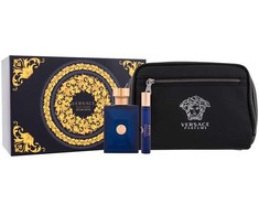 Versace Dylan Mėlyna Pour Homme (Rinkinys Vyrams) EDT 100ml + EDT 10ml + Kosmetikos maišelis