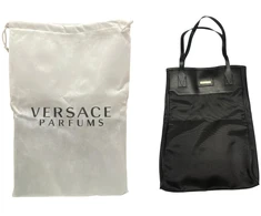 Versace, Versace, Textile Bag, Hand Tote, Juodas, For Women