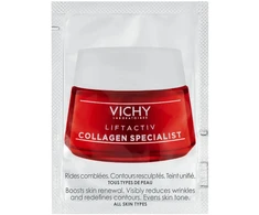 Vichy, COLLAGEN SPECIALIST, Collagen, Anti-Wrinkle, Night, Kreminis, For Face, 1.5 ml *Sample