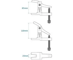 Asta Nuėmėjas šarnyrų universalus 20mm