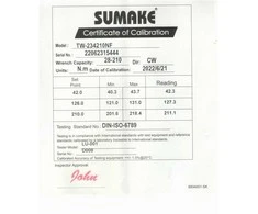 Dinamometrinis raktas 1/2" 28-210Nm SUMAKE