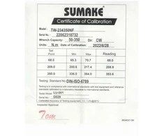 Dinamometrinis raktas 1/2" 50-350Nm SUMAKE