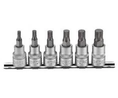 Force Dvylikakampis-galvutė Spline 3/8" rinkinys 6 dalių