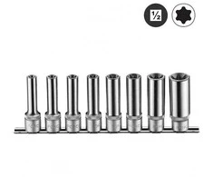Force Galvučių ilgų Star 1/2" rinkinys 8 dalių