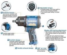 Pneumatinis smūginis veržliasukis 3/4" 1355Nm SUMAKE