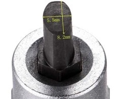 Weber Tools Amortizatorių statramsčio plėtimo raktas 5.5x8.2mm 5x7mm
