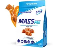 6PAK Nutrition Masių Pak 1000g - Sūdyto karamelės skonio gaineris