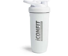ICONFIT Nerūdijančio plieno gertuvė/plaktuvė baltos sp. 900 ml.